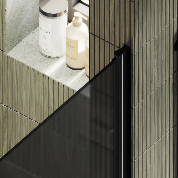 Душевая дверь MaybahGlass MGD-807-6 80см чёрный